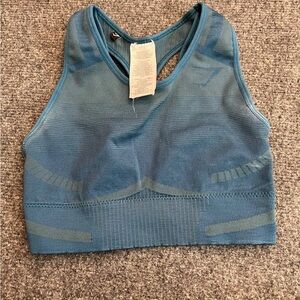 gymshark women Sports Bra No Size Small ? Teal Stretch